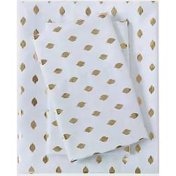 Intelligent Design Metallic Dot Underlakan Guld, Vit (259.08x228.6cm)