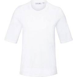 Lacoste Women’s Crew Neck Cotton T-shirt - White