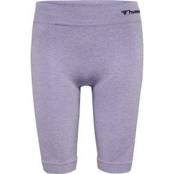 Hummel Seamless Cycling Shorts Women - Purple