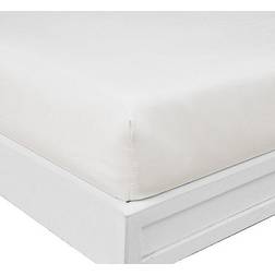 Nautica Solid 180-Thread-Count Bed Sheet White (190.5x137.16cm)