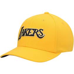 Mitchell & Ness Los Angeles Lakers Metal Logo Snapback Hat Men - Gold