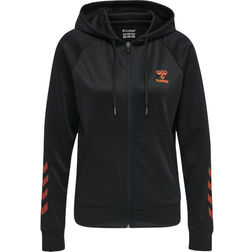 Hummel Women GG12 Action Zip Hoodie - Black Cherry Tomato