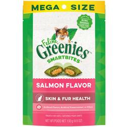 Greenies SmartBites Healthy Skin & Fur Cat Treats Salmon Flavor 0.13