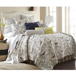 Levtex Home Mockingbird Toile Quilts Grey (233.68x223.52cm)