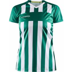 Craft Progress 2.0 Stripe Jersey T-shirt Women - Team Green/White