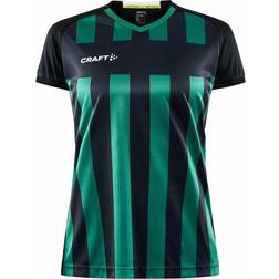 Craft Progress 2.0 Stripe Jersey T-shirt Women - Black/Team Green