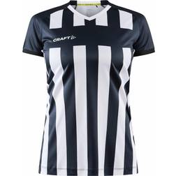 Craft Progress 2.0 Stripe Jersey T-shirt Women - Black/White