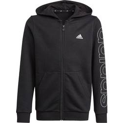 Adidas Essentials Hoodie with Full Zip - Black/White (GN4041)