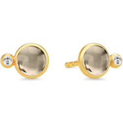 Julie Sandlau Prime Ear Studs - Gold/Smoky/Transparent