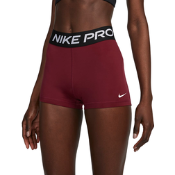 Nike Pro 8cm (approx.) Shorts Women - Dark Beetroot/Black/White