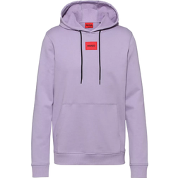 HUGO BOSS Men's Square Logo Jersey Hooded Sweatshirt - Light Purple