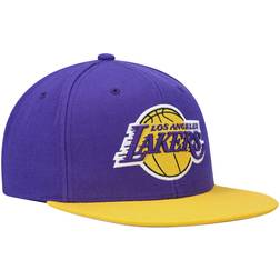 Mitchell & Ness Los Angeles Lakers Team Two-Tone 2.0 Snapback Hat Men - Purple/Gold