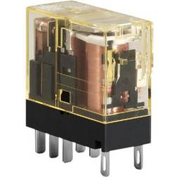 Idec Relæ RJ2S-CLD-D24, 2P 24V DC 8A, med LED og beskyttelses diode