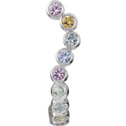 Stine A Candy Hugging Creol Right Earring - Silver/Multicolour