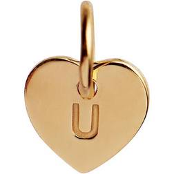 Stine A Stine A. Letter Heart U Forgyldt Vedhæng