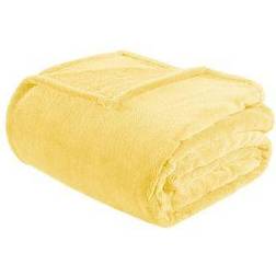 Intelligent Design Microlight Plush Blankets Yellow (233.68x228.6cm)
