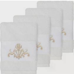 Linum Home Textiles Scarlet Embellished Dishcloth White (33.02x33.02cm)