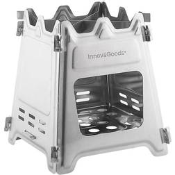 InnovaGoods Flamed Collapsible Camping Stove in Steel