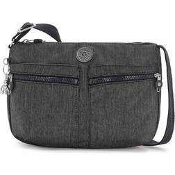 Kipling Izellah Medium Across Body Shoulder Bag - Black Peppery