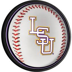 The Fan-Brand LSU Tigers Baseball Round Slimline Illuminated Wall Sign