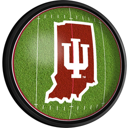 The Fan-Brand Indiana Hoosiers Football Round Slimline Illuminated Wall Sign