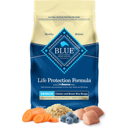 Blue Buffalo Life Protection Formula Senior Dog Chicken and Brown Rice Recipe 2.268