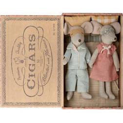 Maileg Mum & Dad Mice in Cigar Box