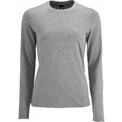 Sol's Imperial Long Sleeve T-shirt - Grey Marl