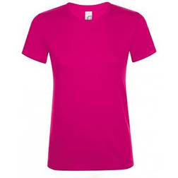 Sol's Regent Short Sleeve T-shirt - Fuchsia