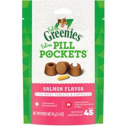 Greenies Pill Pockets Natural Cat Treats Salmon Flavor 45x45.4g