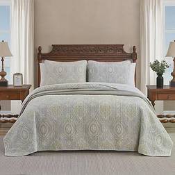 Tommy Bahama Turtle Cove Quilts Gray (223.52x172.72cm)
