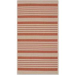 Safavieh Courtyard Collection Orange, Beige