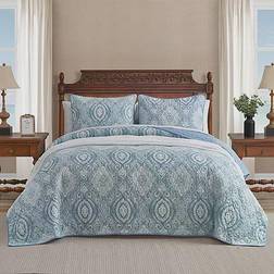 Tommy Bahama Turtle Cove Quilts Blue (228.6x228.6cm)