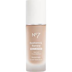 No7 Restore & Renew Serum Foundation SPF20 Porcelain