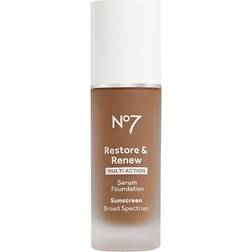 No7 Restore & Renew Serum Foundation SPF20 Hazelnut