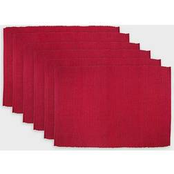 Design Imports Ribbed 6-pack Bordstablett Röd (48.26x33.02cm)