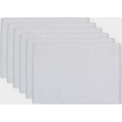 Eco-Friendly Chambray Fine Ribbed 6-pack Place Mat Grey (48.26x33.02cm)