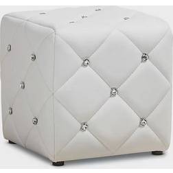 Baxton Studio Stacey Pouffe 13.8"