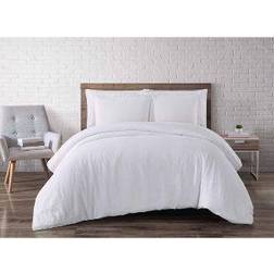 Brooklyn Loom Linen Duvet Cover White (233.68x228.6)