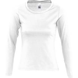 Sol's Majestic Long Sleeve T-shirt - White