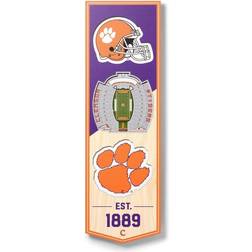 YouTheFan Clemson Tigers 3D StadiumView Banner