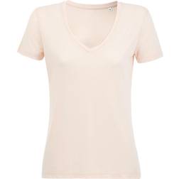 Sol's Motion V Neck T-shirt - Creamy Pink