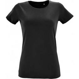 Sol's Regent Fit Short Sleeve T-shirt - Deep Black