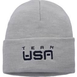 NIKE Team USA Cuffed Knit Hat - Heathered Gray