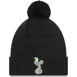 New Era Tottenham Hotspur Iridescent Cuffed Knit Hat with Pom Men - Black