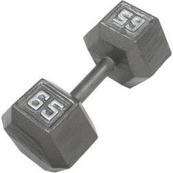 Cap Barbell Cast Iron Hex Dumbbell 65lbs