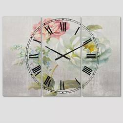 Design Art Cabin & Lodge 3 Panels Metal Wall Clock Wall Clock 36"