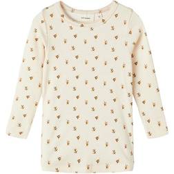 Lil'Atelier Gaya L/S T-shirts - Turtledove