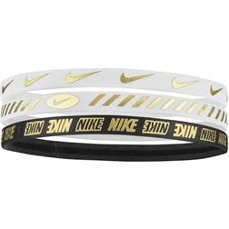 Nike Metallic hairband 3.0 3-pack