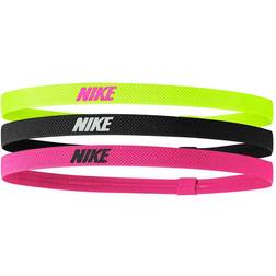 Nike Elastic Hair Bands 3-pack Unisex - Green/Black/Pink